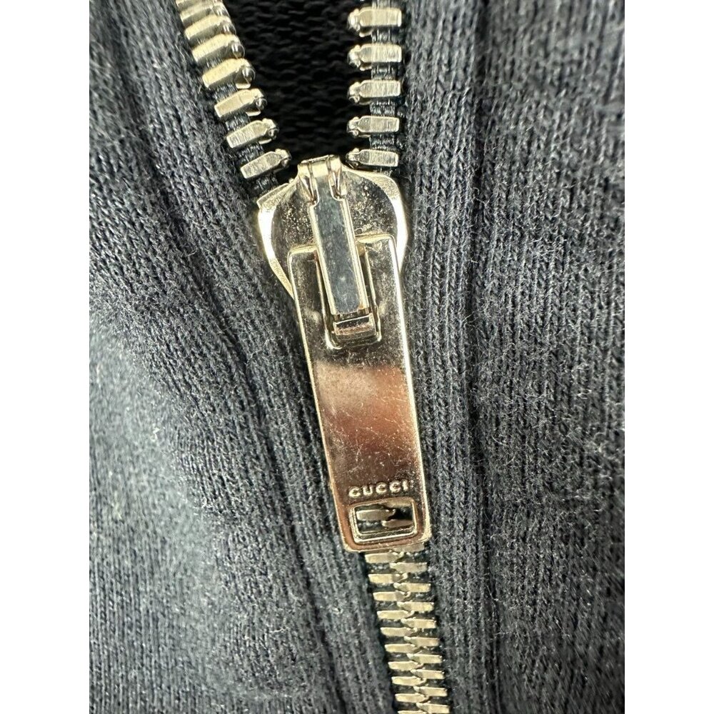 Gucci Children's Navy Sports Jacket With a Branded Ribbon Size 8 Italy - Picture 3 of 10
